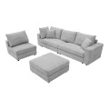 Multi-modal sofa Navaro pakoworld gray fabric 281x256x85cm
