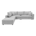 Multi-modal sofa Navaro pakoworld gray fabric 281x256x85cm