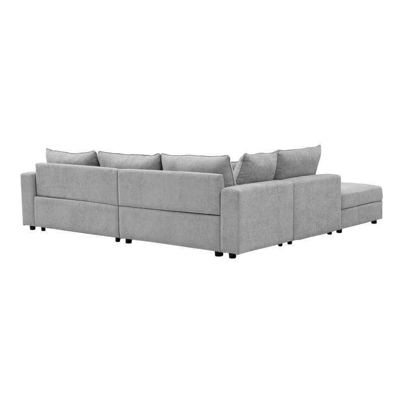 Multi-modal sofa Navaro pakoworld gray fabric 281x256x85cm
