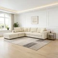 Multi-modal sofa Navaro pakoworld beige fabric 281x256x85cm
