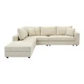 Multi-modal sofa Navaro pakoworld beige fabric 281x256x85cm