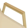 Azelie pakoworld stackable armchair, aluminum in cappuccino-textilene champagne 56x75x88cm