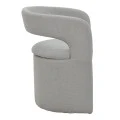 Cocon armchair pakoworld grey beige fabric 58x58x80cm