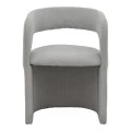 Cocon armchair pakoworld grey beige fabric 58x58x80cm