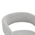 Cocon armchair pakoworld grey beige fabric 58x58x80cm