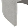 Cocon armchair pakoworld grey beige fabric 58x58x80cm