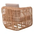 Fajole armchair pakoworld natural color rattan-beige cushion 86x86x66cm