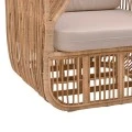 Fajole armchair pakoworld natural color rattan-beige cushion 86x86x66cm