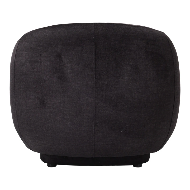 Armchair Freya pakoworld dark grey fabric color 93x87x76cm