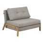 Fancy pakoworld armchair-bed with beige fabric and natural leg 95x98x70cm