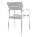 Πολυθρόνα Pilma pakoworld λευκό PP 57x54x82εκ