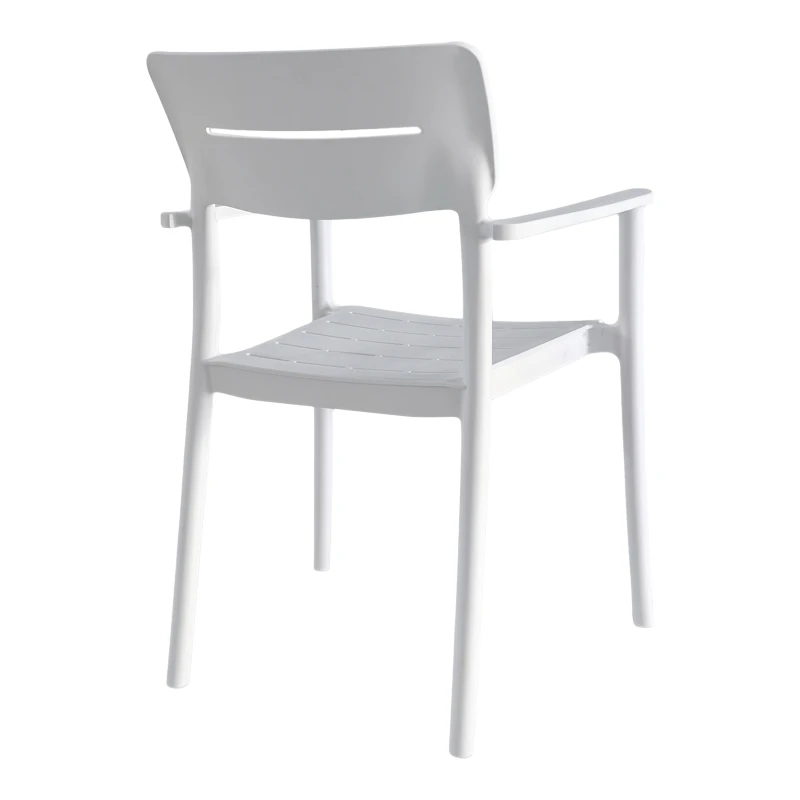 Πολυθρόνα Pilma pakoworld λευκό PP 57x54x82εκ