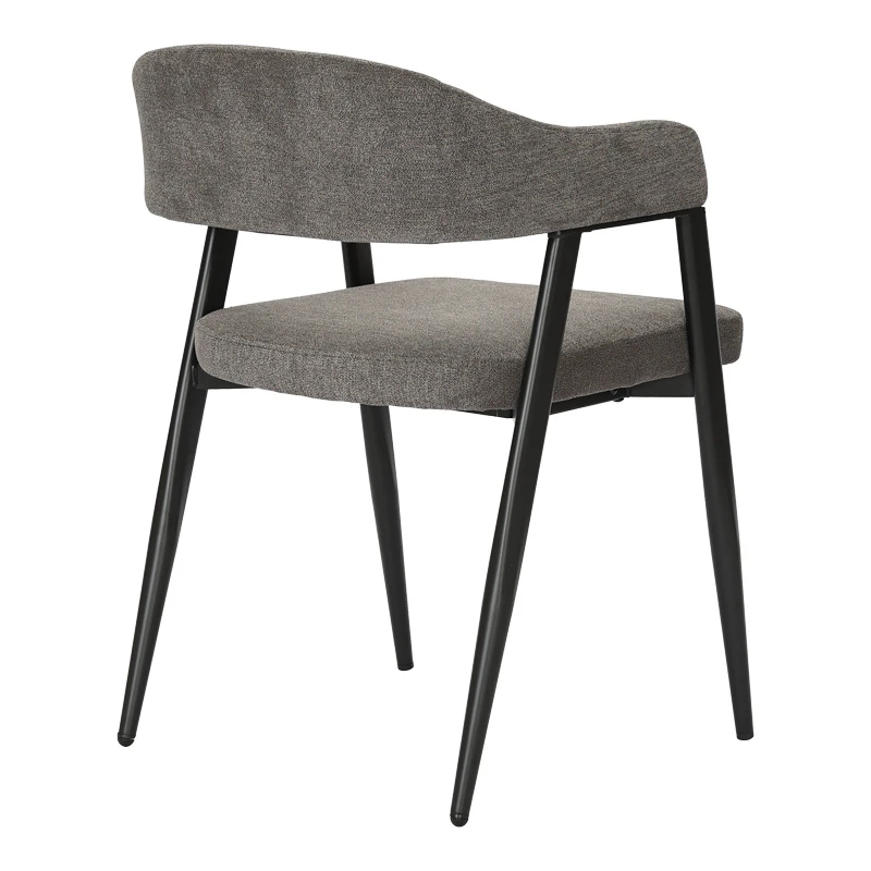 Armchair Sezan pakoworld fabric in anthracite color 56x55x78cm