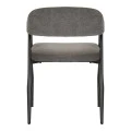 Armchair Sezan pakoworld fabric in anthracite color 56x55x78cm