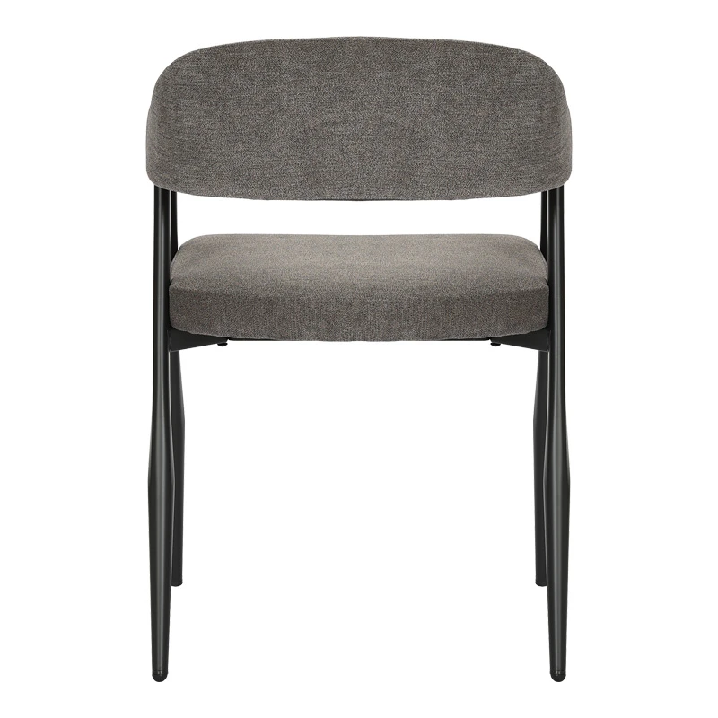 Armchair Sezan pakoworld fabric in anthracite color 56x55x78cm
