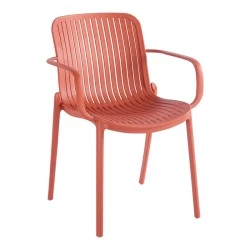 Πολυθρόνα Teragi στοιβαζόμενη pakoworld pp με UV protection terracotta 59x57x82εκ Πολυθρόνα Teragi στοιβαζόμενη pakoworld pp με UV protection terracotta 59x57x82εκ