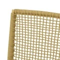 Weave armchair pakoworld stackable aluminum-pe rope in beige shade 57x63x86cm
