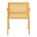 Πολυθρόνα Winslow pakoworld rubberwood-rattan σε φυσική απόχρωση 51x54x80εκ