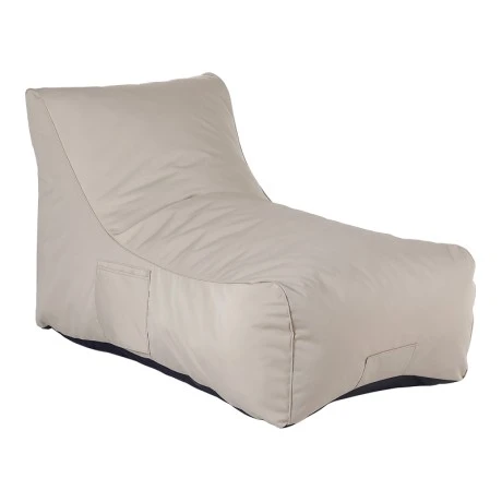 Professional Bean bag lounger Otenda pakoworld in beige color 67x110x65cm