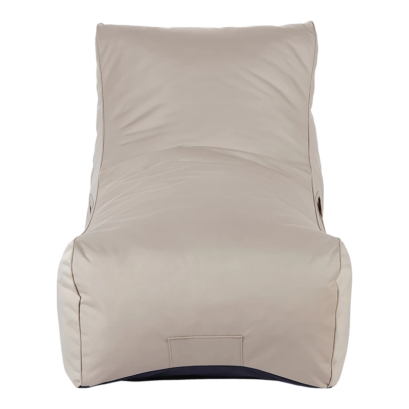 Professional Bean bag lounger Otenda pakoworld in beige color 67x110x65cm