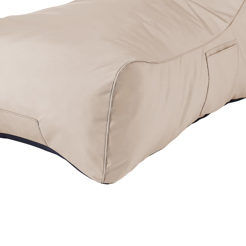 Professional Bean bag lounger Otenda pakoworld in beige color 67x110x65cm