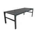 Gardenly Ι pakoworld lounge set 4pcs aluminum in anthracite color with anthracite cushions