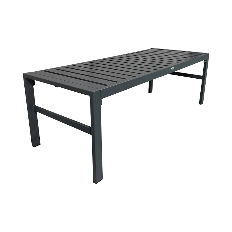 Gardenly Ι pakoworld lounge set 4pcs aluminum in anthracite color with anthracite cushions