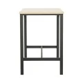 Bar set of 5pieces Arzo pakoworld in natural color with black metal 100x60x86cm