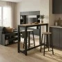 Set table bar Marle pakoworld sonoma-black leg 120x40x100cm