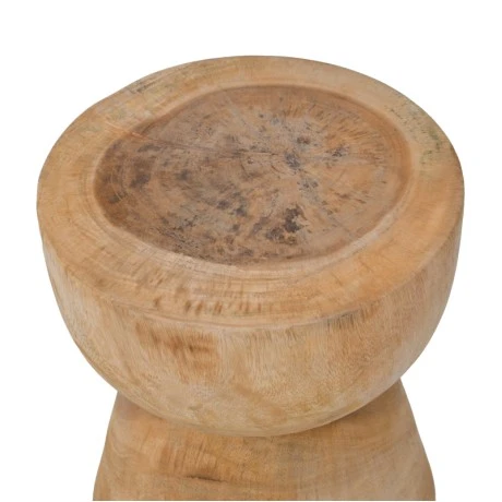 Stool Bonfik pakoworld suar wood in natural color D35x40cm