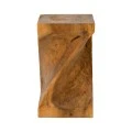 Stool Cruz pakoworld suar wood in natural color 35x35x60cm