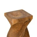 Stool Cruz pakoworld suar wood in natural color 35x35x60cm