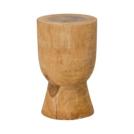 Stool Koa pakoworld suar wood in natural color D28x46cm