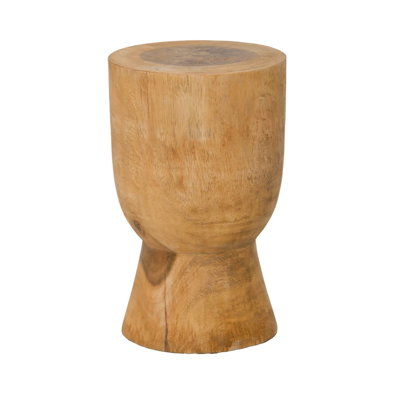 Stool Koa pakoworld suar wood in natural color D28x46cm