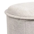 Stool-trunk Trebia pakoworld cream fabric 76x38x38cm