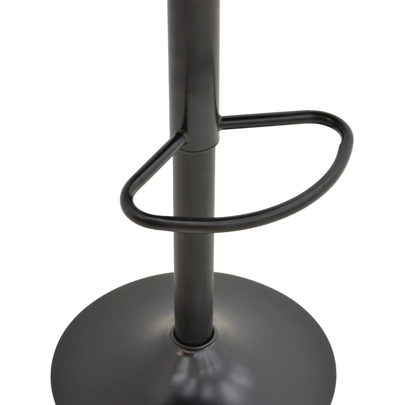 Boronez pakoworld folding bar stool black pu-with black base 47x49x112cm