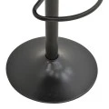 Boronez pakoworld folding bar stool black pu-with black base 47x49x112cm