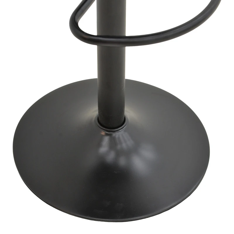 Boronez pakoworld folding bar stool black pu-with black base 47x49x112cm