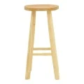 Nusiwo bar stool pakoworld teak wood in natural shade D35x70cm