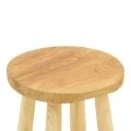 Nusiwo bar stool pakoworld teak wood in natural shade D35x70cm