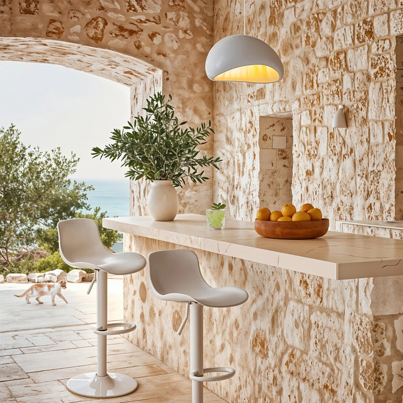 Bar stool Walden pakoworld PP white