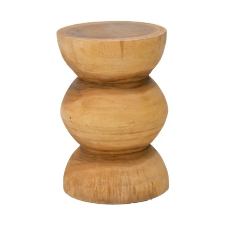 Stool Pilar pakoworld suar wood in natural color D30x45cm