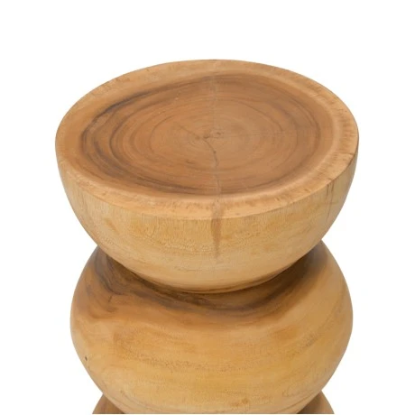 Stool Pilar pakoworld suar wood in natural color D30x45cm