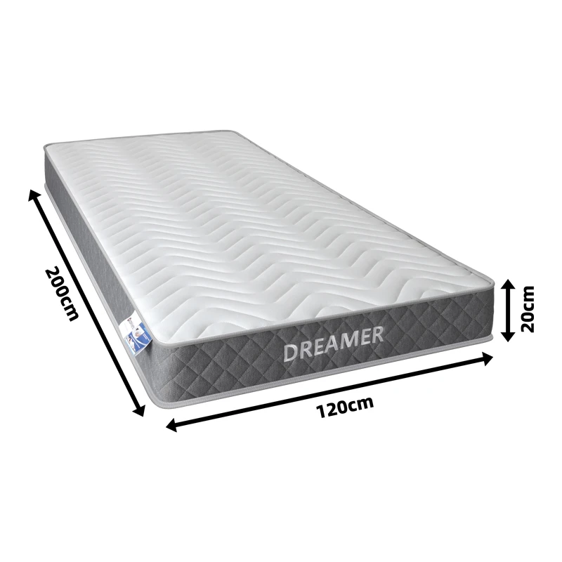 Στρώμα Dreamer pakoworld pocket spring διπλής όψης 20cm 120x200εκ