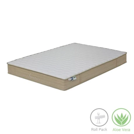 Στρώμα Nemesis pakoworld pocket spring roll pack διπλής όψης aloe vera 20-22cm 140x200εκ