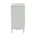 Συρταριέρα Pazlen Inart mdf σε λευκή αντικέ απόχρωση 80x40x80εκ