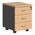 Professional wheeled drawer Fesialo pakoworld natural-anthracite 39x47x52.5cm