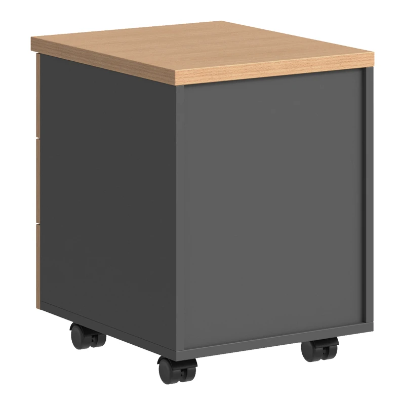 Professional wheeled drawer Fesialo pakoworld natural-anthracite 39x47x52.5cm