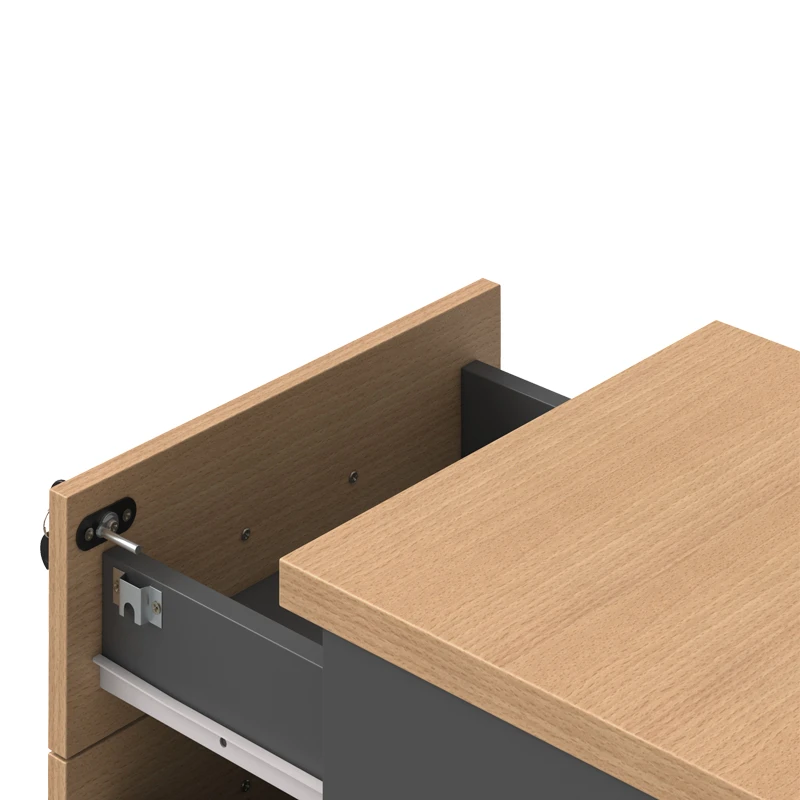 Professional wheeled drawer Fesialo pakoworld natural-anthracite 39x47x52.5cm