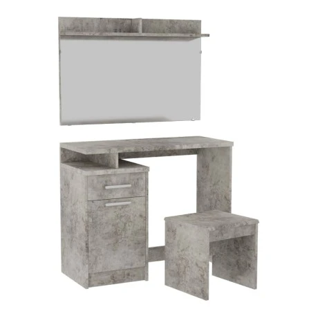Dressing table with mirror Olympus pakoworld in anthracite antique colour